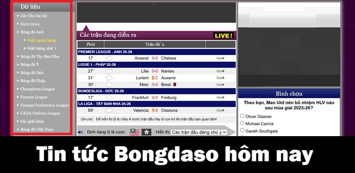 Bản tin Bongdaso hôm nay có gì?